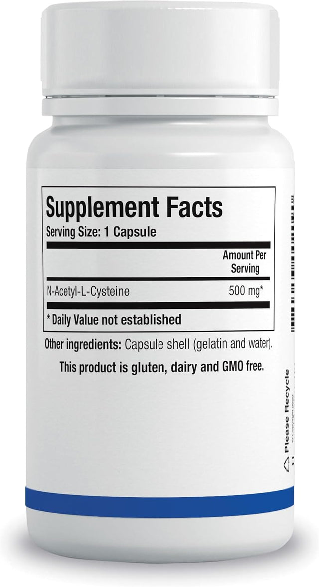 BIOTICS Research NAC N Acetyl L Cysteine, 500 Milligram, Glutathione Production, Detoxification Support, Muscle Recovery, Healthy Lungs. 180 Caps