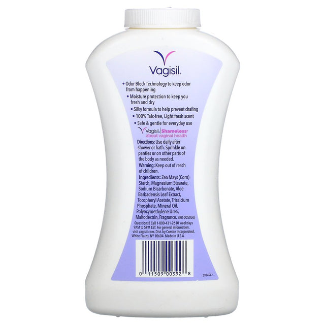 Vagisil, Odor Block Deodorant Powder, 8 Oz (227 G)