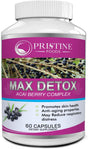 Pristine Foods Max Detox Colon Cleanse Weight Loss Pills 1532Mg - Advanced Colon Cleanser Diet Pills with Probiotics for Constipation Relief & Full Body Cleanse - 60 Capsules