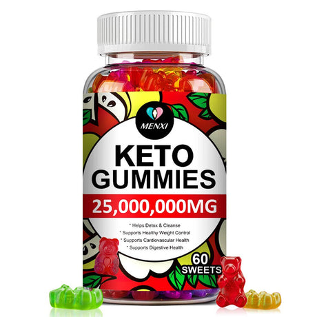 Keto ACV BHB Gummies for Fat Burn Weight Loss Detox Keto Diet Pills 60 Gummy