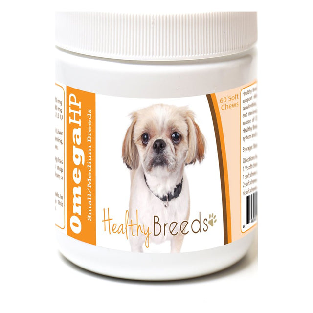 Healthy Breeds Peekapoo Omega HP Fatty Acid Skin and Coat Support Soft Chews