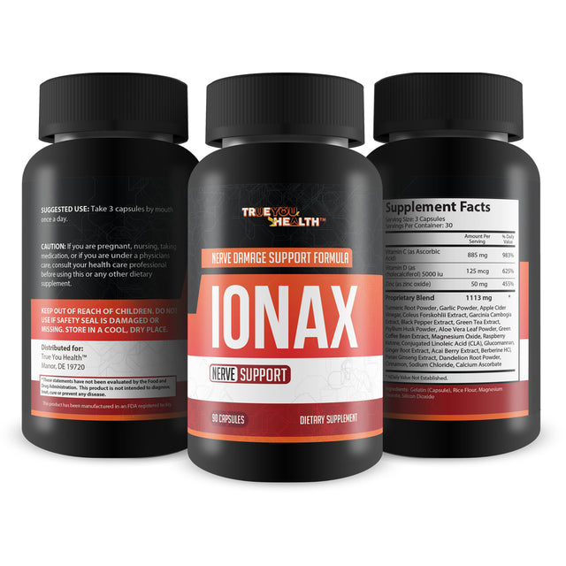 Ionax Nerve Support - Our Best Nerve Damage Support Formula - Herbal Nerve Support Supplement - Advanced Nerve Support Formula, Nerve Damage Repair Supplements, Nerve Health Supplements - Nerve Pills