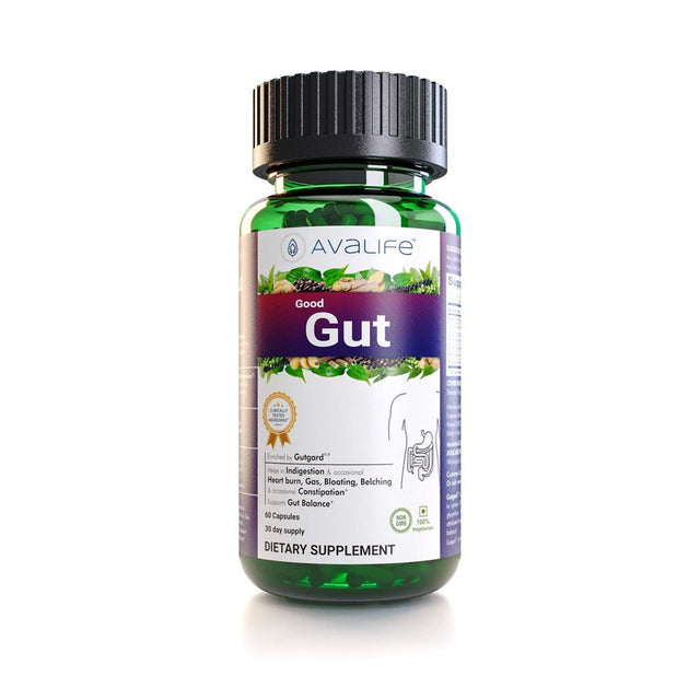 Avalife Good Gut - Gut Health Digestive Support Supplements for Men & Women - Gluten Free, Vegan & Non-Gmo - 60 Capsules