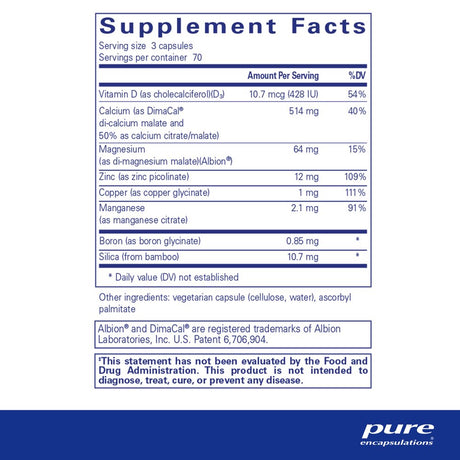 Pure Encapsulations Osteobalance | Hypoallergenic Supplement to Promote Calcium Absorption and Enhance Healthy Bone Mineralization* | 210 Capsules