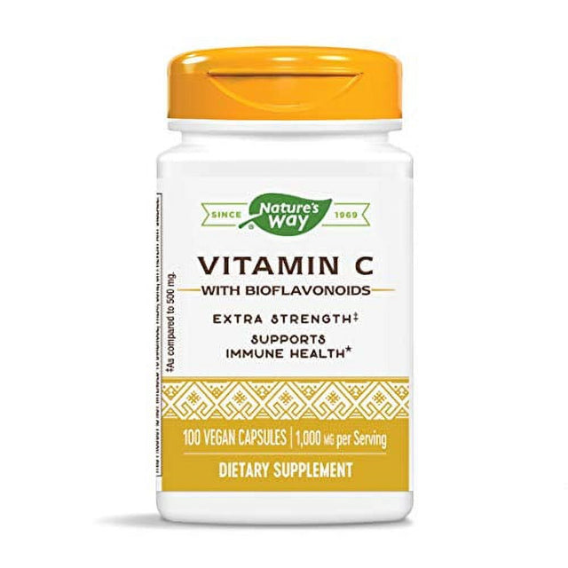 Nature'S Way Vitamin C with Bioflavonoids, 1000 Mg Vitamin C per Serving, 100 Capsules