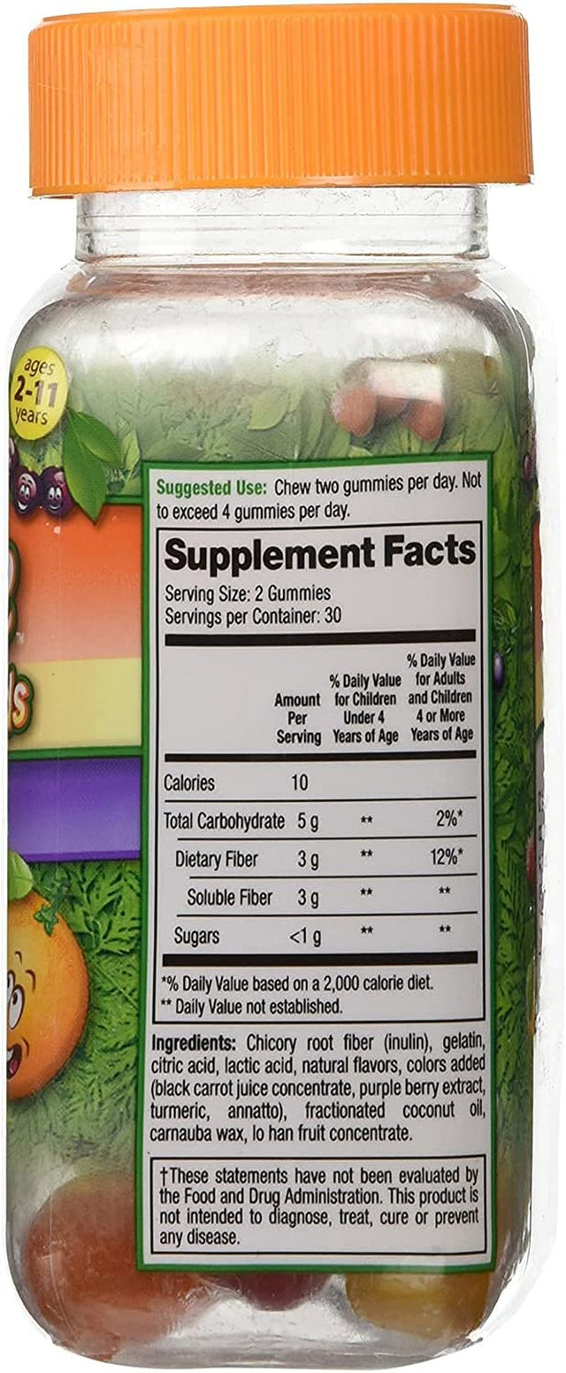 Fiber Advance Gummies for Kids Daily Fiber Supplement, 60 Count (2Pack)