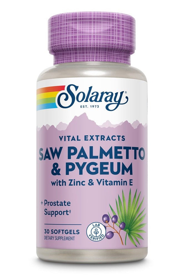 Solaray Saw Palmetto and Pygeum -- 30 Softgels