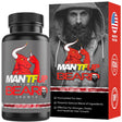 Mantfup Ultimate Beard Growth - Grow Facial Hair Stronger, Faster and Healthier, Vitamin A, Vitamin C, Vitamin E, D-Biotin, Zinc, 60Ct