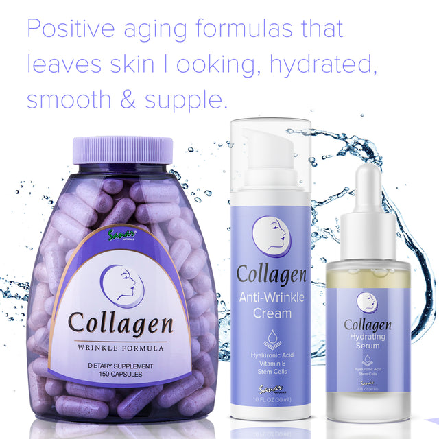 Collagen Cream anti Aging Face Moisturizer - Day & Night Collagen Face Cream - Reduce Wrinkles, Hydrate and Tighten Skin Tone with Hyaluronic Acid , 1 Fl Oz