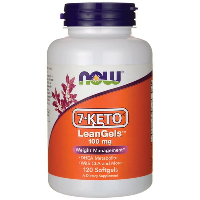 NOW Supplements, 7-Keto Leangels 100 Mg with CLA, Green Tea Extract, Acetyl-L-Carnitine and Rhodiola Extract, 120 Softgels