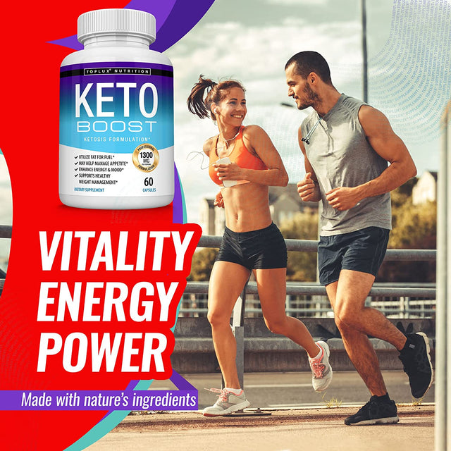 Keto Boost Diet Pills Ketosis Supplement - Natural Exogenous Keto Formula Support Energy & Focus, Advanced Ketones for Ketogenic Diet, for Men Women