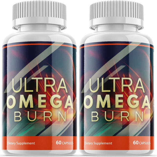 (2 Pack) Ultra Omega Burn - Keto Weight Loss Formula - Energy & Focus Boosting Dietary Supplements for Weight Management & Metabolism - Advanced Fat Burn Raspberry Ketones Pills - 120 Capsules