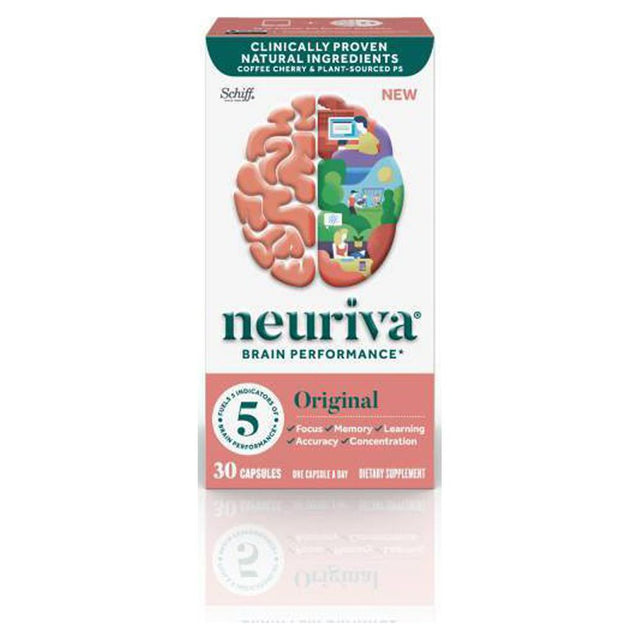 Neuriva Original Brain Performance Capsules - 30Ct (Pack of 12)