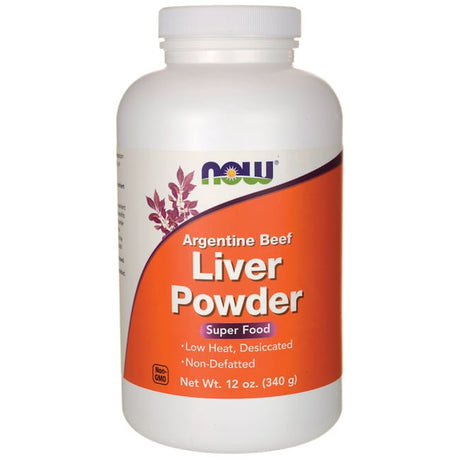 NOW Supplements, Liver Powder Derived from Fresh, Hormone-Free Argentine Beef Liver, 12-Ounce