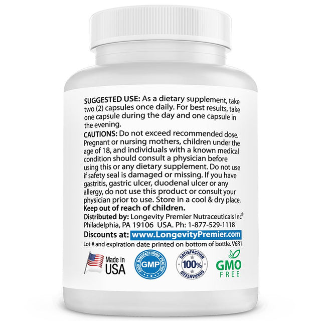 Longevity Daily Probiotics: - Boost Digestive and Colon Health. Supports Immunity