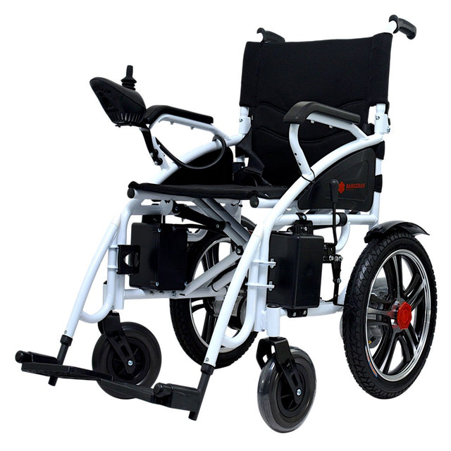 HERCULES Lite Ex Foldable Lightweight Electric Power Wheelchair, Motorized Long Range Heavy Duty Travel Safe