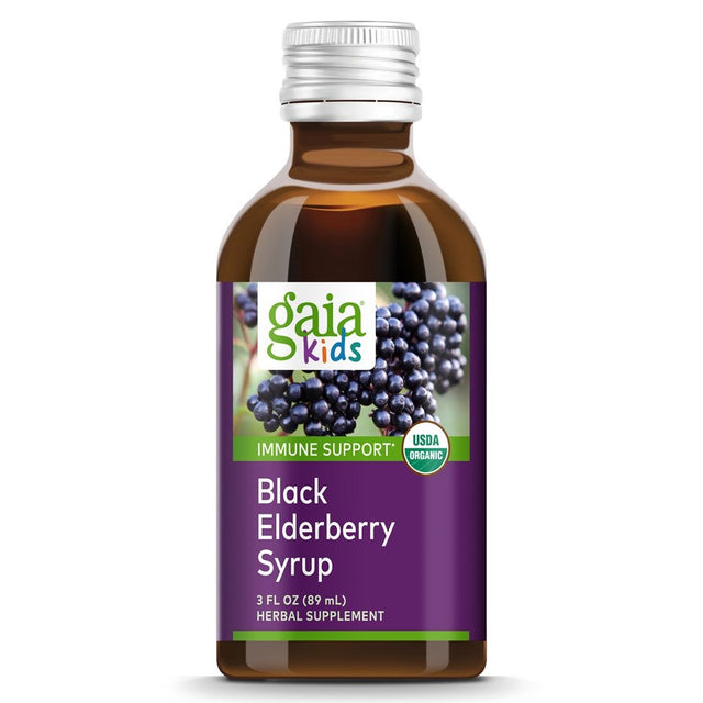 Gaia Herbs Gaiakids Black Elderberry Syrup -- 3 Fl Oz