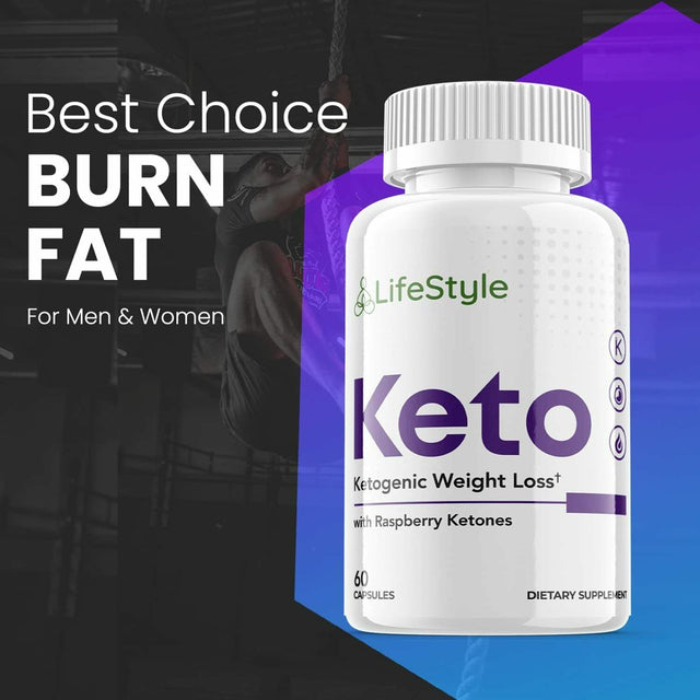 Lifestyle Keto - Ketogenic Weight Loss - Energy & Focus Boosting Dietary Supplements for Weight Management & Metabolism - Advanced Fat Burn Raspberry Ketones Pills - 300 Capsules (5 Pack)