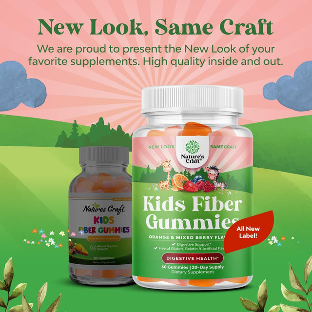 Kids Fiber Gummy Prebiotics Supplement - Soluble Fiber Gummies for Kids Constipation Relief Digestive Health and Leaky Gut Repair - Kids Fiber Gummies Immune System Booster Delicious Gummy Vitamins