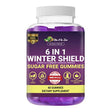 Vita a to Zee 6 in 1 Winter Shield Sugar-Free Gummies | Vitamin C + D, Zinc, Elderberry, Echinacea, Propolis | Support Immunity, Digestive & Respiratory System | Gluten Free, GMO Free, 60 Gummies