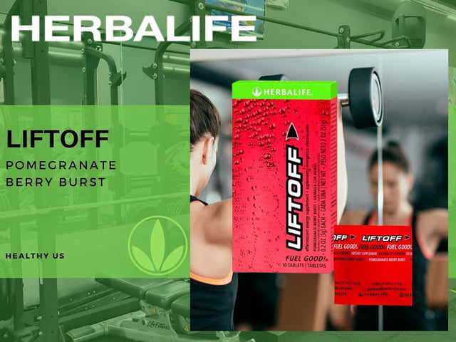 Herbalife Nutrition LIFTOFF Energy Tablets - Pomegranate-Berry - Naturally Flavored Dietary Supplements - Energy Booster, Clears Minds. 60 Tablets