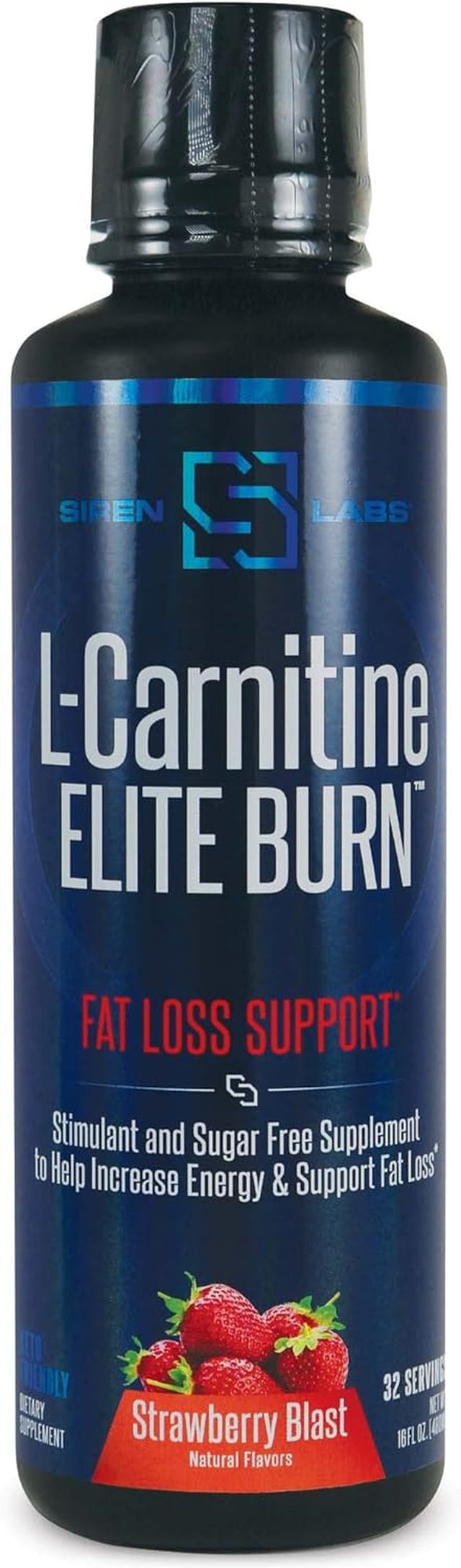 PMD Sports Bcaa'S Stim Free for Recovery and Performance Lemonade (30 Servings) & Siren Labs L-Carnitine Elite Burn Fat Loss Support Strawberry Blast 3000 Mg (32 Servings)