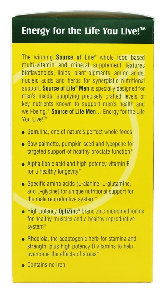 Nature'S plus - Source of Life Men Iron-Free - 120 Tablets