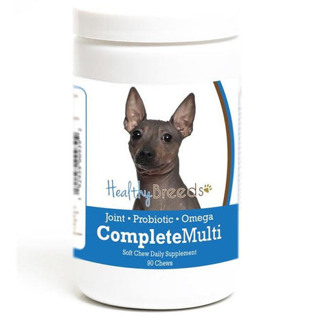 Healthy Breeds 192959009392 American Hairless Terrier All in One Multivitamin Soft Chew - 90 Count