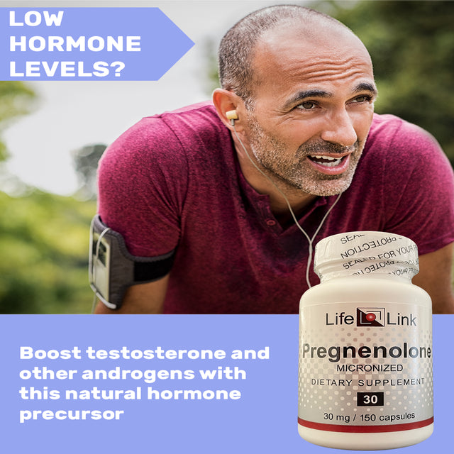 Lifelink'S Pregnenolone | 30 Mg X 150 Capsules | Hormone Support, Anti-Aging | Gluten Free & Non-Gmo | Made in the USA