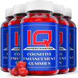 (5 Pack) IQ Supercharged Gummies - Nootropic Memory Booster Dietary Supplement for Focus, Memory, Clarity, & Energy - Advanced Cognitive Formula for Maximum Strength - 300 Gummies