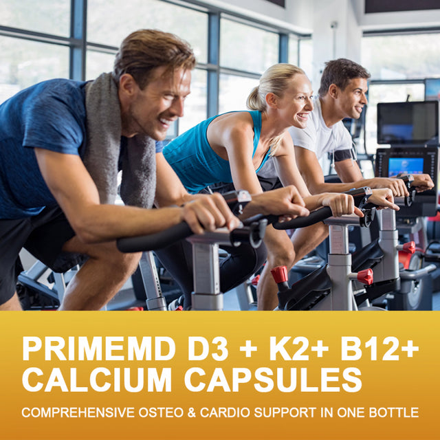 Beworths 4-In-1 Calcium 600Mg with Vitamin D3 K2 B12 Capsules for Bone Strength, Heart Health & Immune Support, 120 Capsules