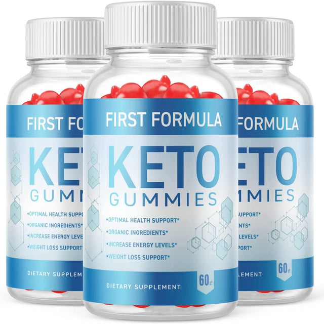 (3 Pack) First Formula Keto ACV Gummies - Supplement for Weight Loss - Energy & Focus Boosting Dietary Supplements for Weight Management & Metabolism - Fat Burn - 180 Gummies