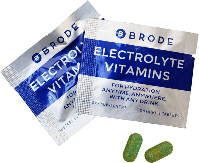 Electrolyte Vitamin - Portable Zero-Sugar Electrolyte Tablets - for Sports, Nightlife, Jet Lag, 5 Essential Electrolytes + 9 Vitamins 100-Packets