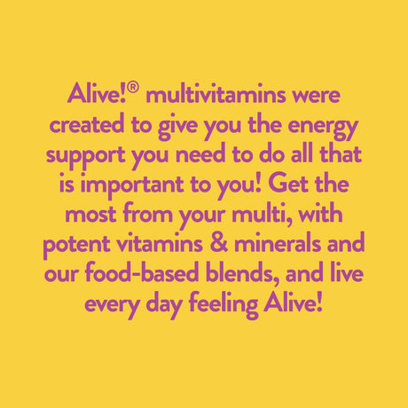 Alive! Women’S Energy Complete Multivitamin, High Potency B-Vitamins, 50 Tablets