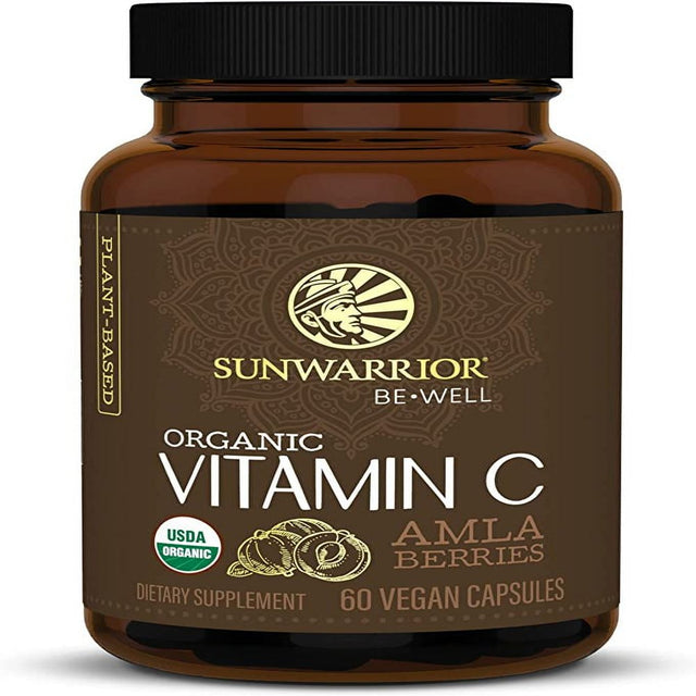 Sunwarrior Organic Vitamin C Capsules | Natural Vitamin C from Amla Berries, 60 Ct