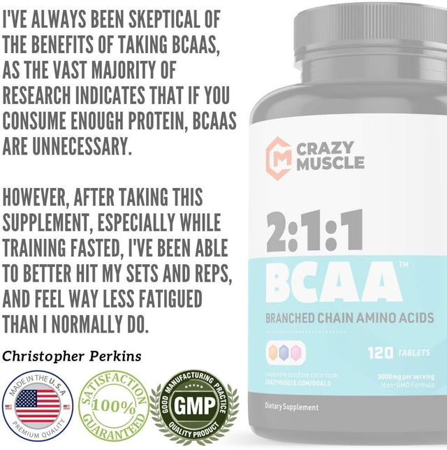 Crazy Muscle Get Leaner with BCAA, CLA and Glutamine