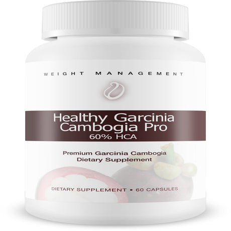 Healthy Garcinia Cambogia Pro- 60% HCA- Max Strength - Natural Weight Loss Supplements - Carb Blocker & Appetite Suppressant - All Natural Diet Pills for Women & Men - 60 Caps