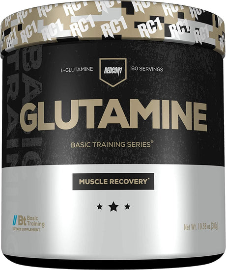 REDCON1 Glutamine - Amino Acid Supplement for Repair + Protein Synthesis - Sugar Free L-Glutamine Powder Supports Muscle Recovery & Immune System (60 Servings)