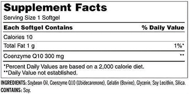 KS Coq10 300 Mg., 100 Softgels