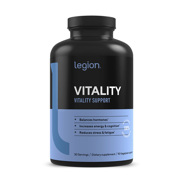 Legion Vitality Natural Wellness Supplement for Increasing Energy, 30 Servings