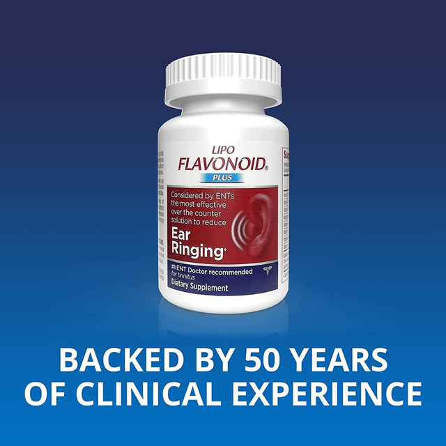 Lipo-Flavonoid plus Ear Health Supplement | 500 Caplets | #1 ENT Doctor Recommended for Ear Ringing | Most Effective over the Counter Tinnitus Treatment