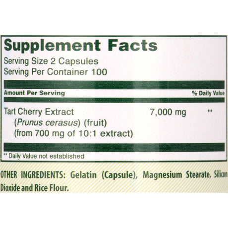 Herbal Secrets Tart Cherry 7000Mg per Serving 200 Capsules