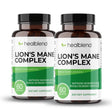 Healblend Lions Mane Mushroom Complex Capsules - Brain Supplement, Stimulates Mood, Memory and Creativity - 2-Pack