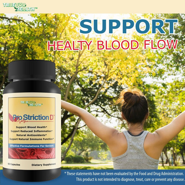 Pro Striction D - Natural Blood Health Support Formula - for Seniors and Adults