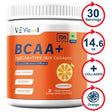 Sports BCAA Powder for Endurance & Muscle Recovery + Collagen & Vitamin C for Joint Health, 14.6 Oz 7G 30 Servings, Orange, Vicwell