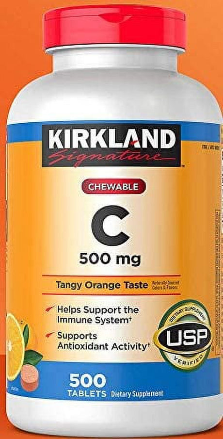 Chewable Vitamin C 500 Mg Tangy Orange Taste: 500 Tablets