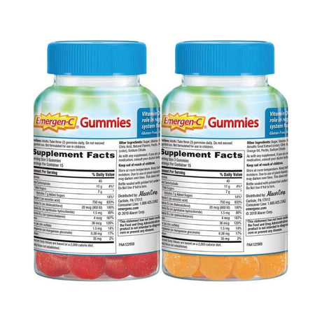 Emergen-C Immune+ Gummies, Raspberry and Super Orange (45 Ct., 2 Pk.)