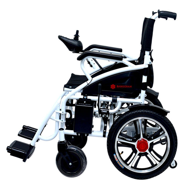 HERCULES Lite Ex Foldable Lightweight Electric Power Wheelchair, Motorized Long Range Heavy Duty Travel Safe