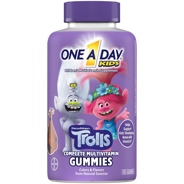 One a Day KIDS Trolls Gummies, Multivitamins for Children, 180 Ct.