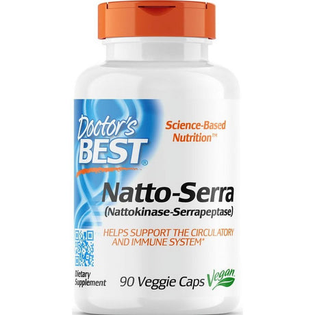 Doctor'S Best Natto-Serra, Non-Gmo, Vegan, Gluten Free, 90 Veggie Caps